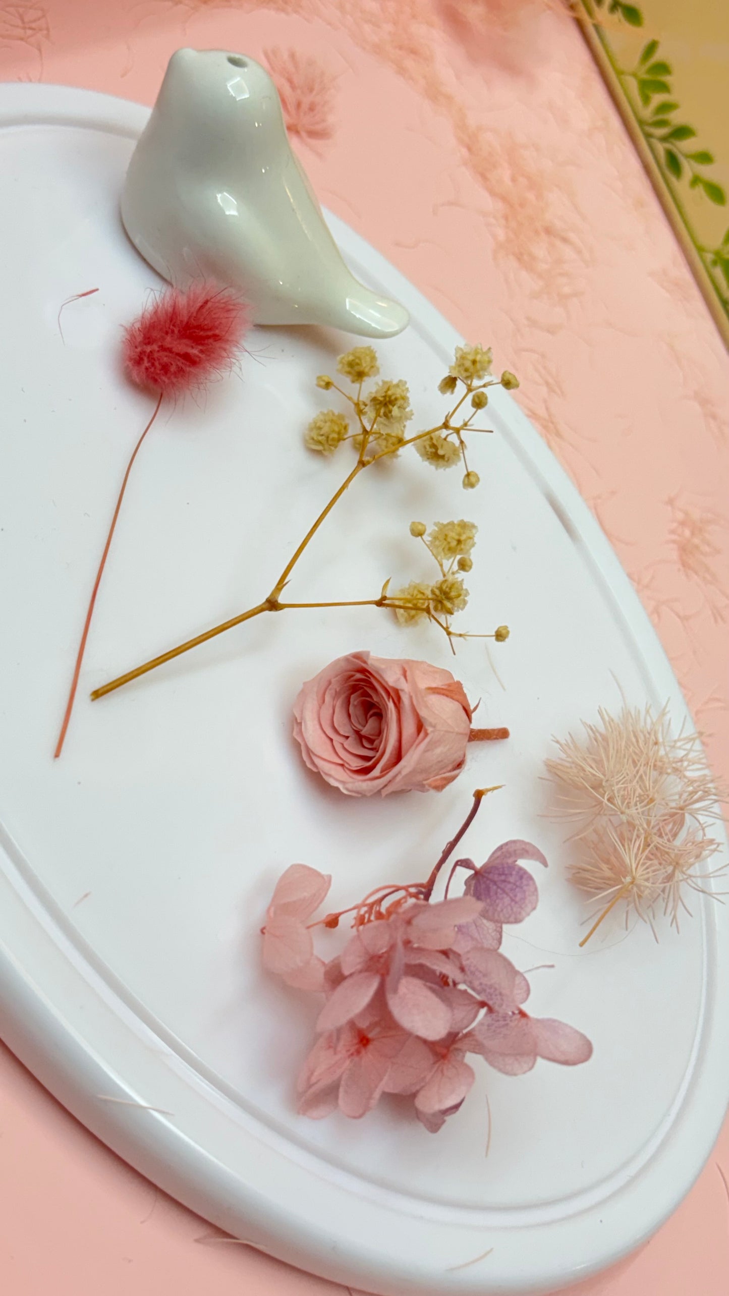 【預購】白蘭花保鮮花束香水套裝(粉紅色/藍色)