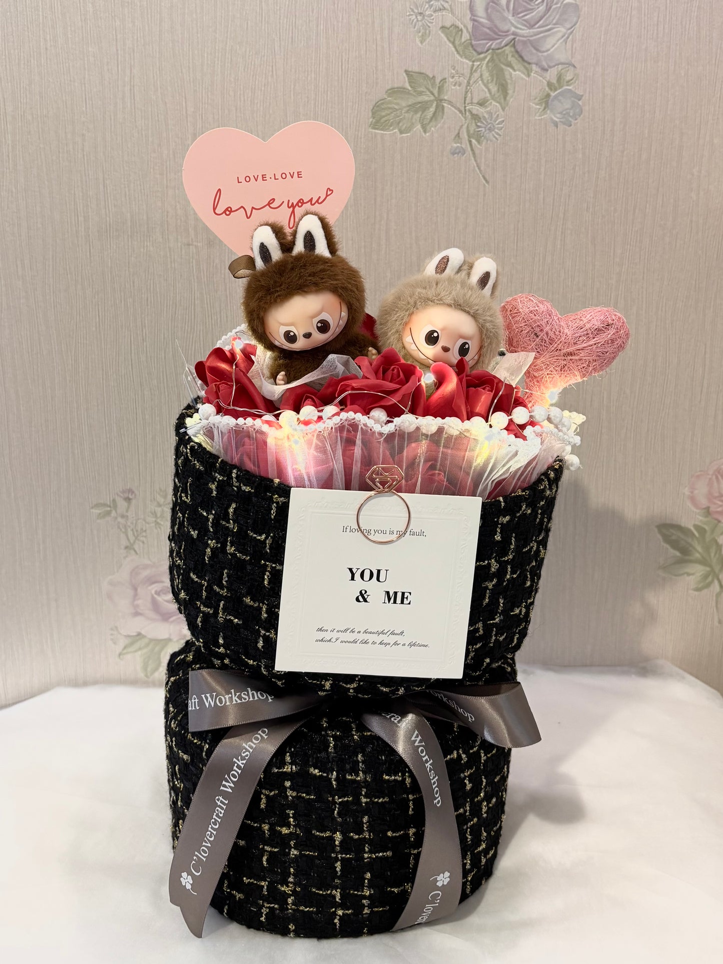 【現貸】Labubu4.0@小香風花束