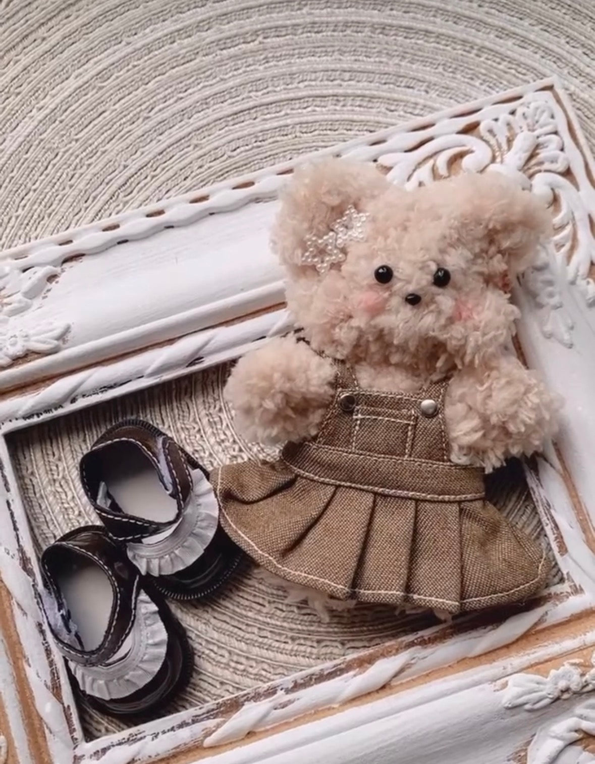 【制成品/自制】Moru Doll 韓國毛料娃娃(小熊/小兔)