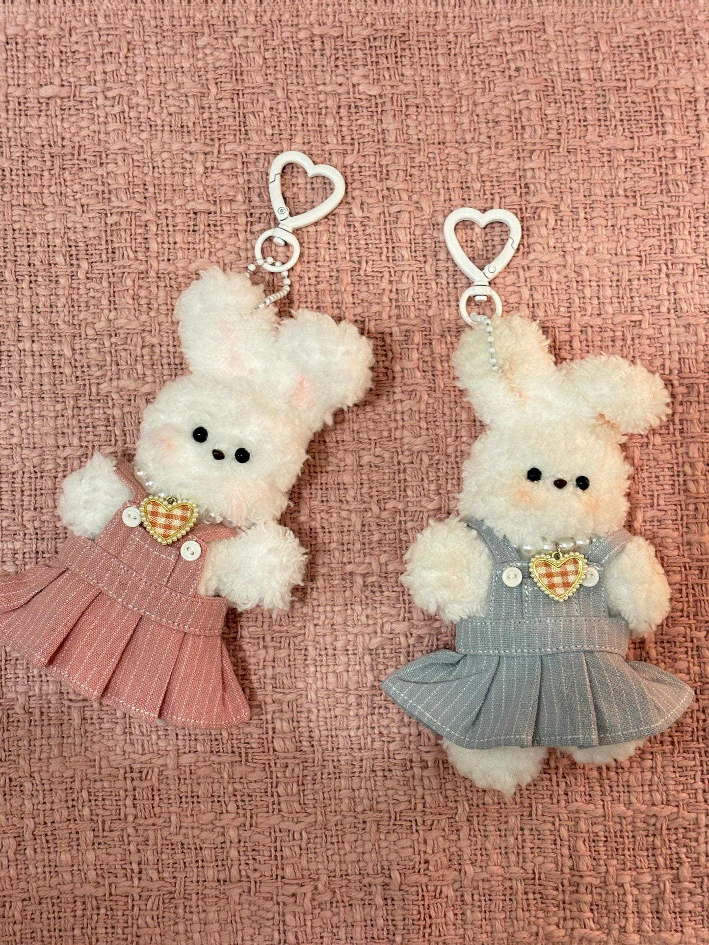 【情人節限定款式】Moru Doll 韓國毛料娃娃（小兔)x 日本耳穴貼套裝
