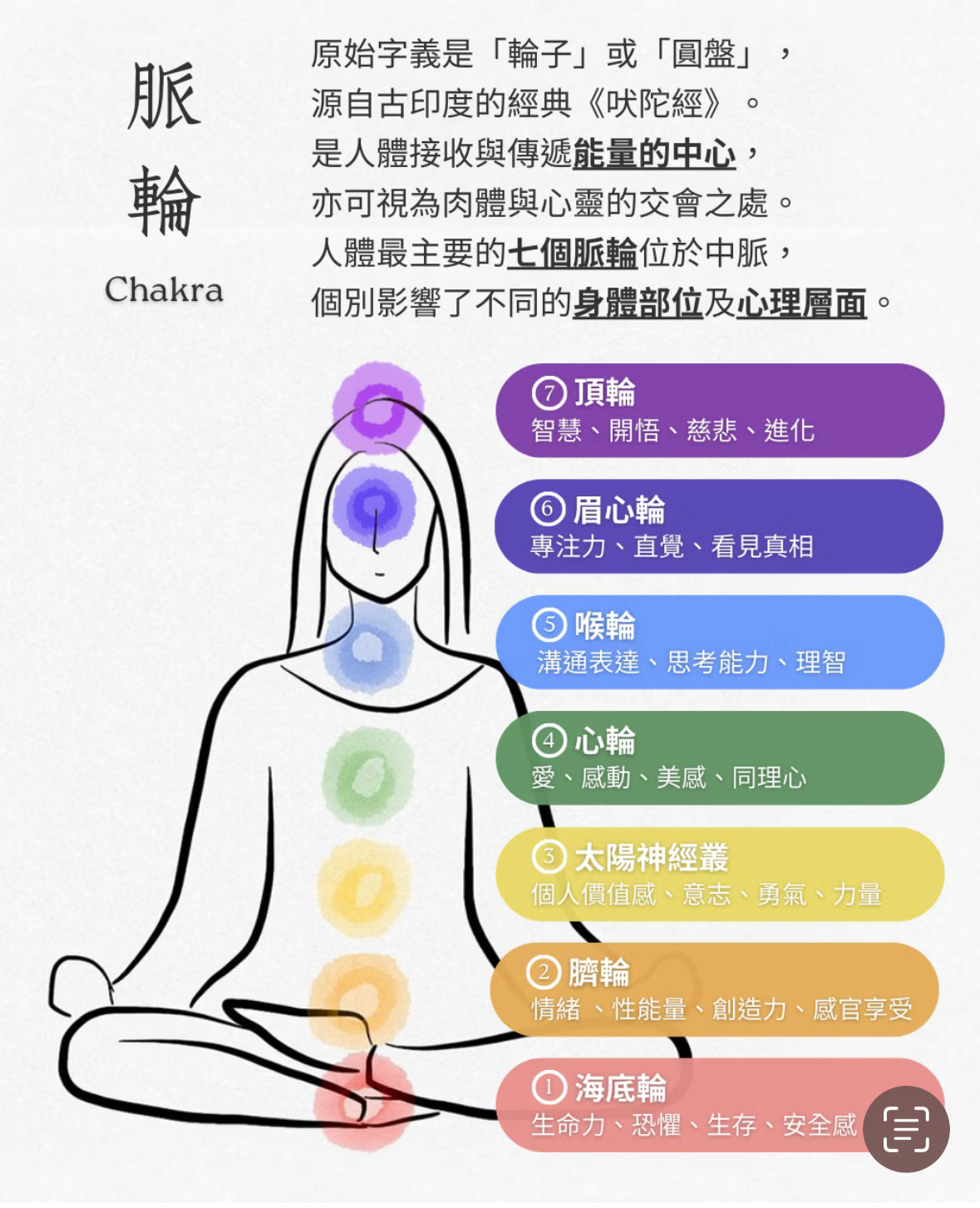 Chakra 七輪能量精油 - E7 頂輪 純精油 10ML