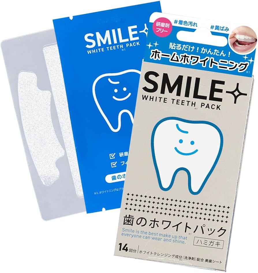 【代購】日本SMILE+ WHITE TEETH PACK 微笑亮白牙齒貼 （14天）